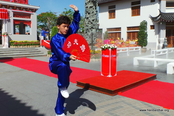 卫志平老师表演太极功夫扇.JPG